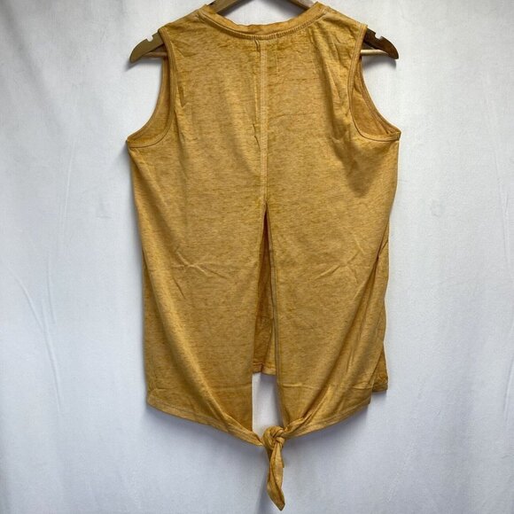 Joei & i Sleeveless Round Neck Split-Tie BackTank Top Women Medium Light Orange - Picture 5 of 16